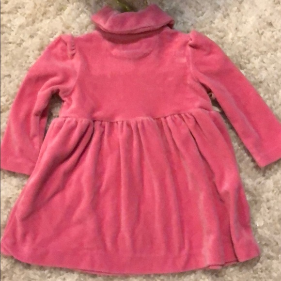 Ralph Lauren Dresses Pink Ralph Lauren Baby Girl Velour Dress